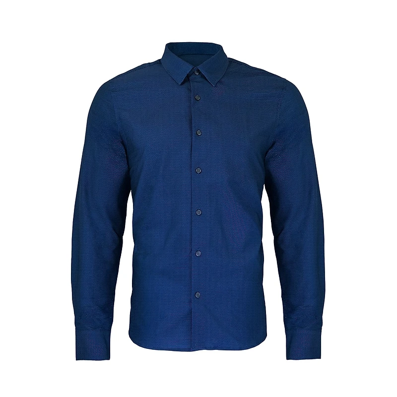Navy shirt long sleeves Projek raw for men
