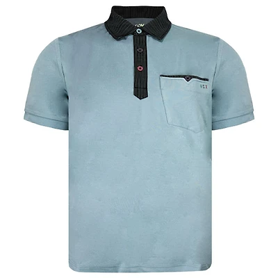 Blue polo shirt for men