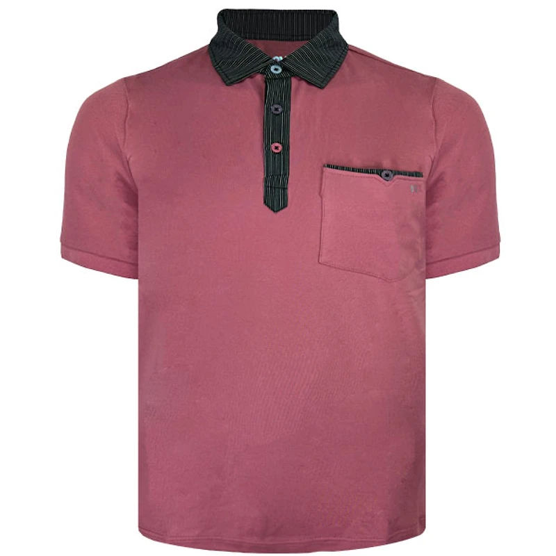 Pink polo shirt for men