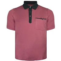 Pink polo shirt for men