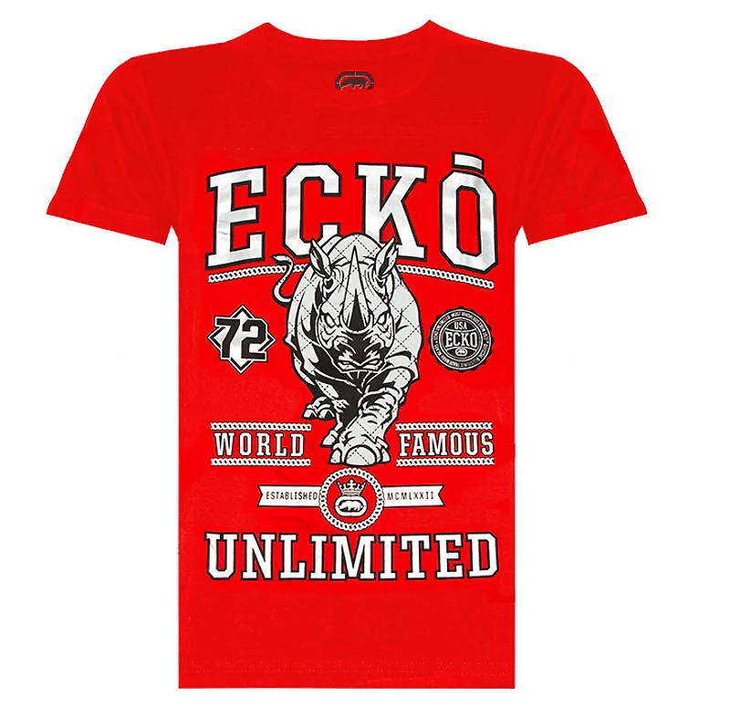 T-shirt rouge Ecko Unltd pour homme