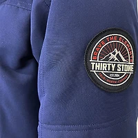 Manteau d'hiver bleu marin Thirty Stone pour homme