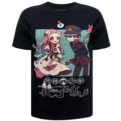 T-shirt noir manga unisexe