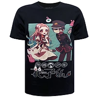 T-shirt noir manga unisexe