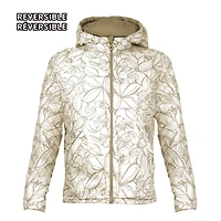 Reversible puffer light jacket for women