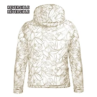 Reversible puffer light jacket for women