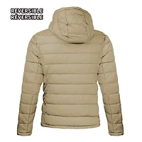 Reversible puffer light jacket for women