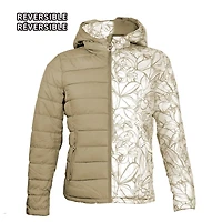 Reversible puffer light jacket for women
