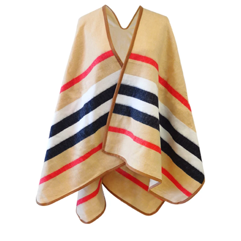 Poncho beige pour femme