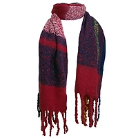 Foulard rouge quadrillée pour femme