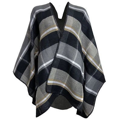 Black poncho for women