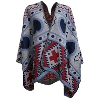 Poncho multicolor pour femme