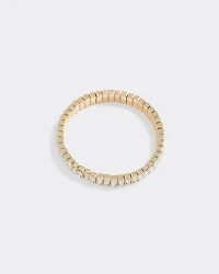 Stretch Baguette Bracelet with Rhinestones