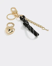 Key and Heart Bag Charm