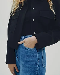 Jean à jambe fuselée et taille haute