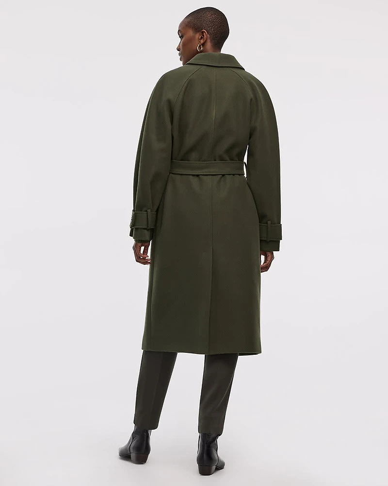 Manteau long avec ceinture