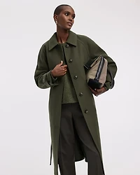 Manteau long avec ceinture