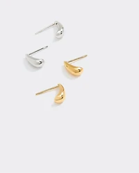 Stainless Steel Teardrop Earrings