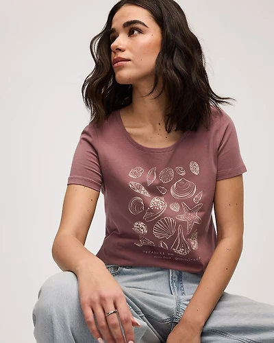 Scoop Neck Graphic T-Shirt