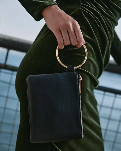 Faux Leather Card Holder