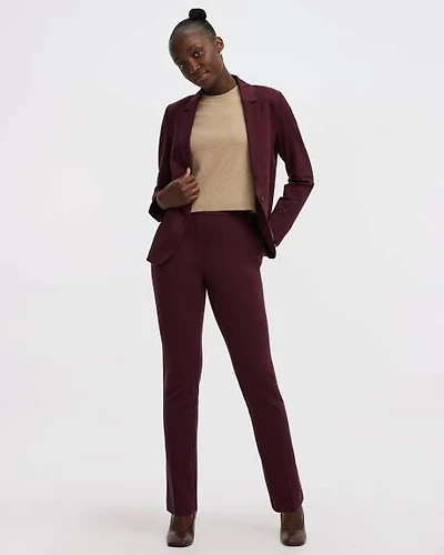 Pantalon à taille haute et jambe droite