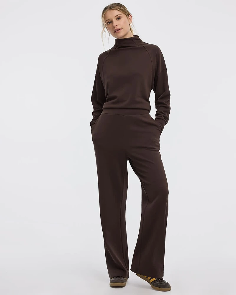 Wide-Leg Pull-On Pant