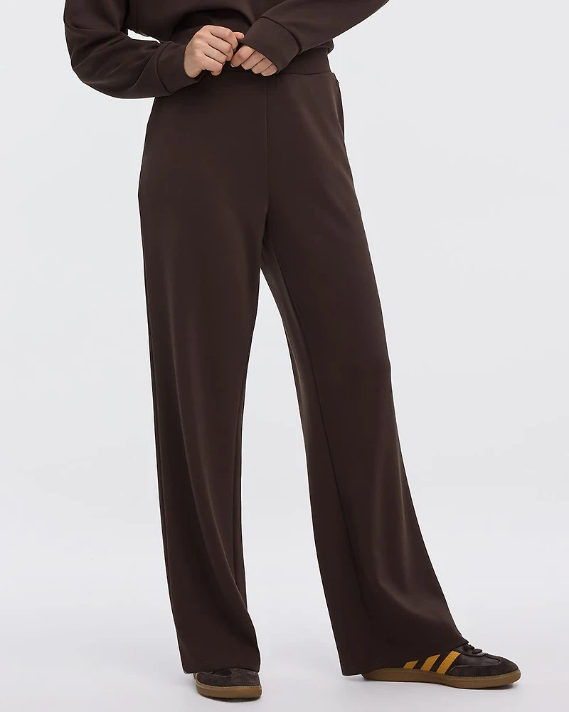 Wide-Leg Pull-On Pant