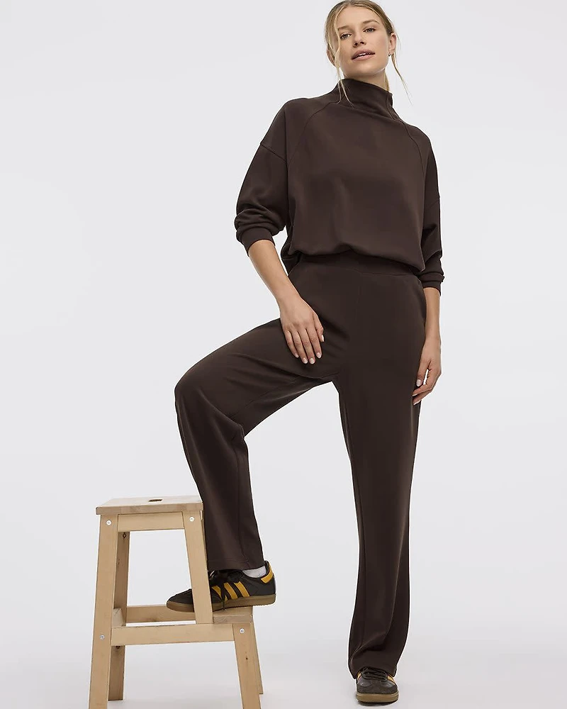 Pantalon à enfiler jambe large