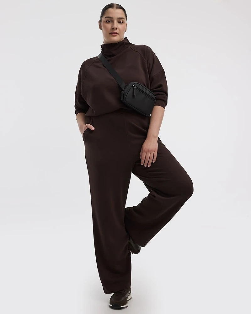 Wide-Leg Pull-On Pant