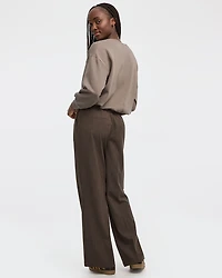 Fleece Sweatshirt with Bubble Hem