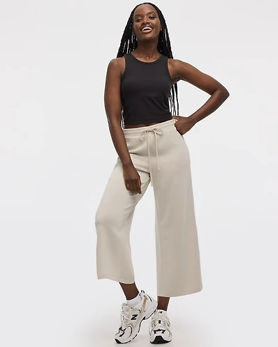 Cropped Wide-Leg Pants