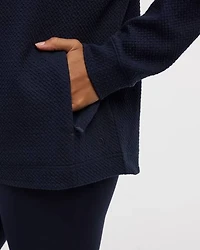 Tunique à capuchon en jacquard