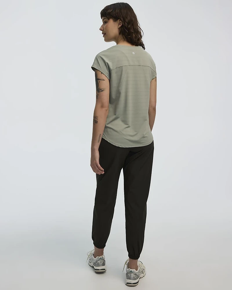 Extended-Sleeve Jacquard Tee