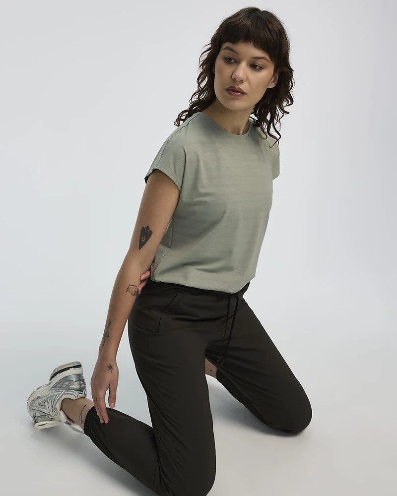 Extended-Sleeve Jacquard Tee