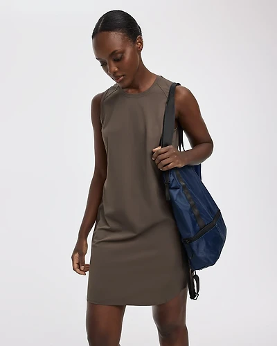 Sleeveless Crew-Neck Dress