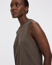 Sleeveless Crew-Neck Dress