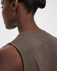 Sleeveless Crew-Neck Dress