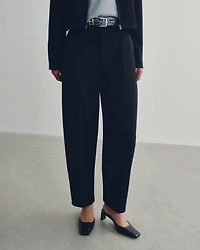Mid-Rise Barrel Pants