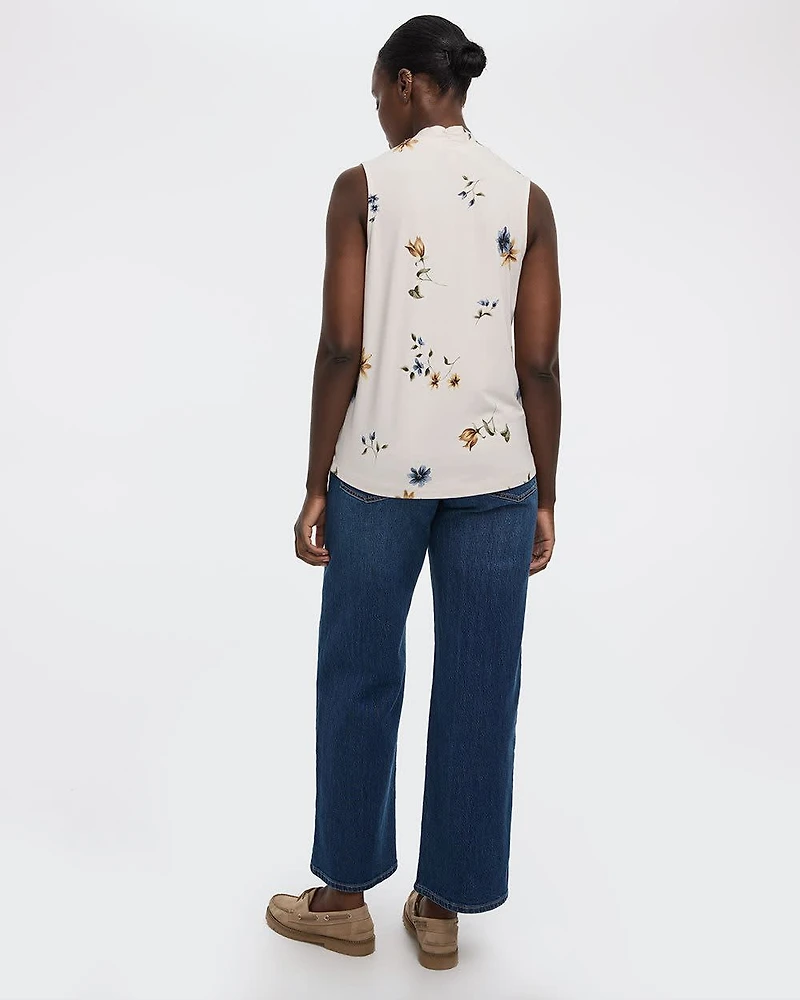 Sleeveless V-Neck Top