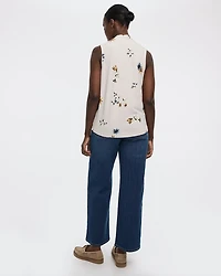 Sleeveless V-Neck Top