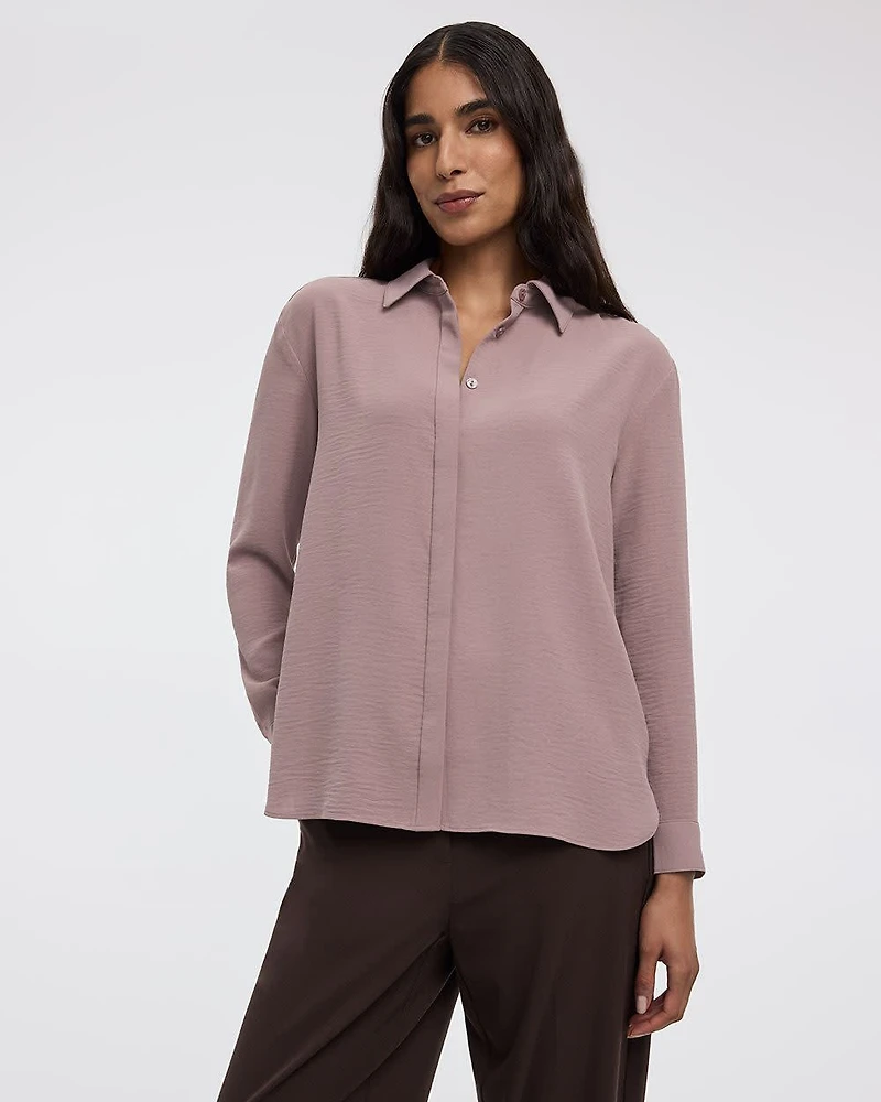 Blouse boutonnée à manches longues