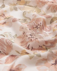 Square Scarf with Floral Pattern