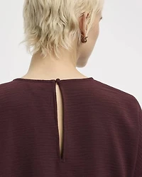 Blouse à col rond et manches courtes