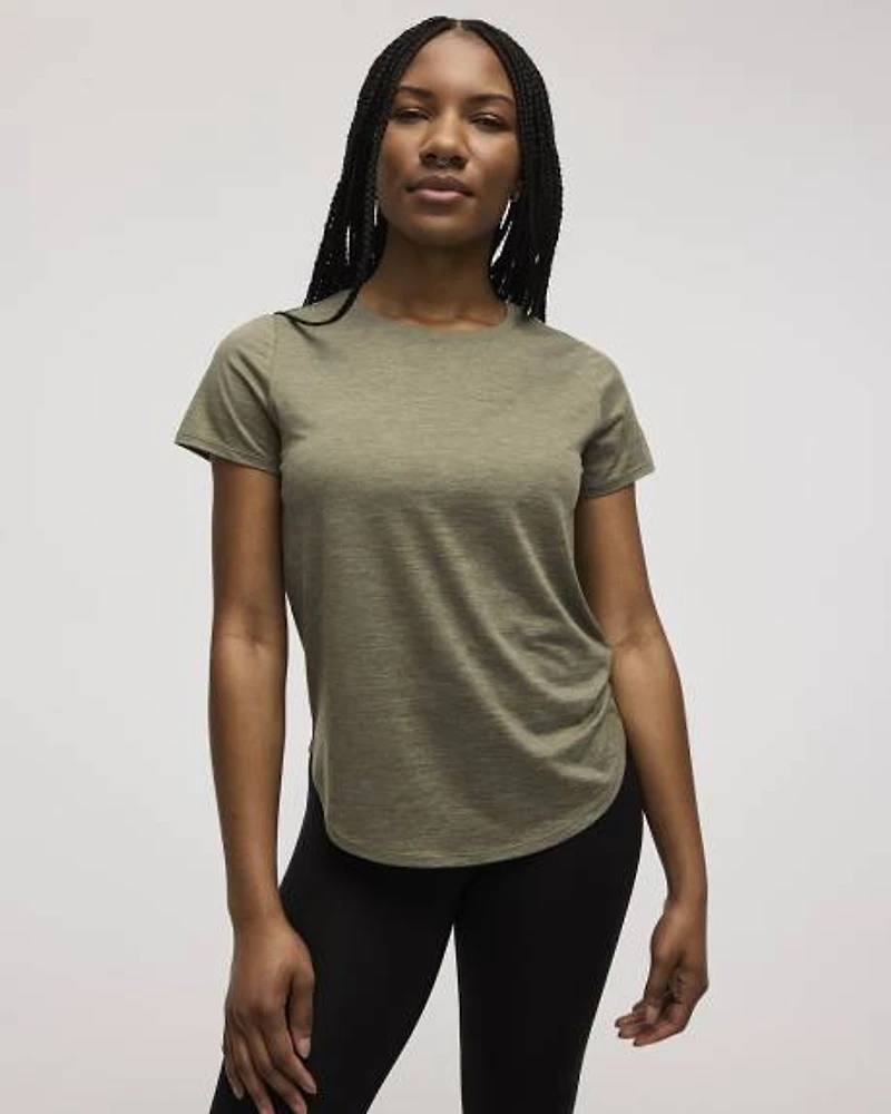 T-shirt à col rond et manches courtes