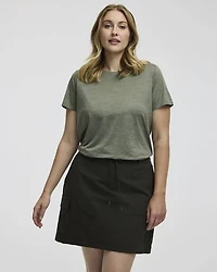 T-shirt à col rond et manches courtes