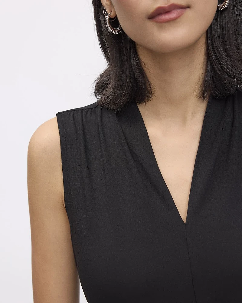 Sleeveless V-Neck Top