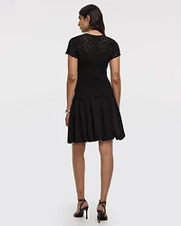 Short-Sleeve Lace Top