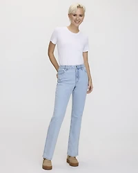 Straight-Leg Mid-Rise Jean