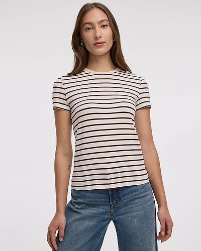 T-shirt à manches courtes et col rond