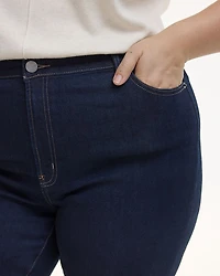 Jean à jambe évasée et taille mi-haute
